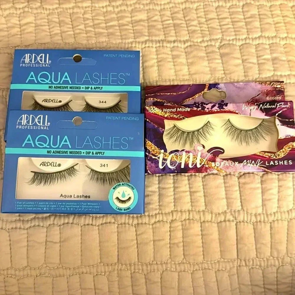 *Final Price* Ardell Aqua Lashes & 3D Faux Ioni Lashes NIB Lot of 3 Brand New! - Picture 1 of 7